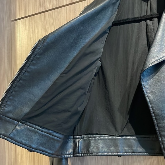 Zara Leather Coat - Picture 4 of 7